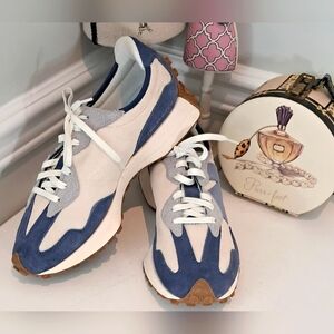 New Balance Men's Blue/Grey/Cream 327 Shoes Sneakers Sz 10.5D NWOB
